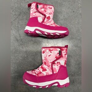 Dream Pairs - Pink Camo Ankle Snow Boots